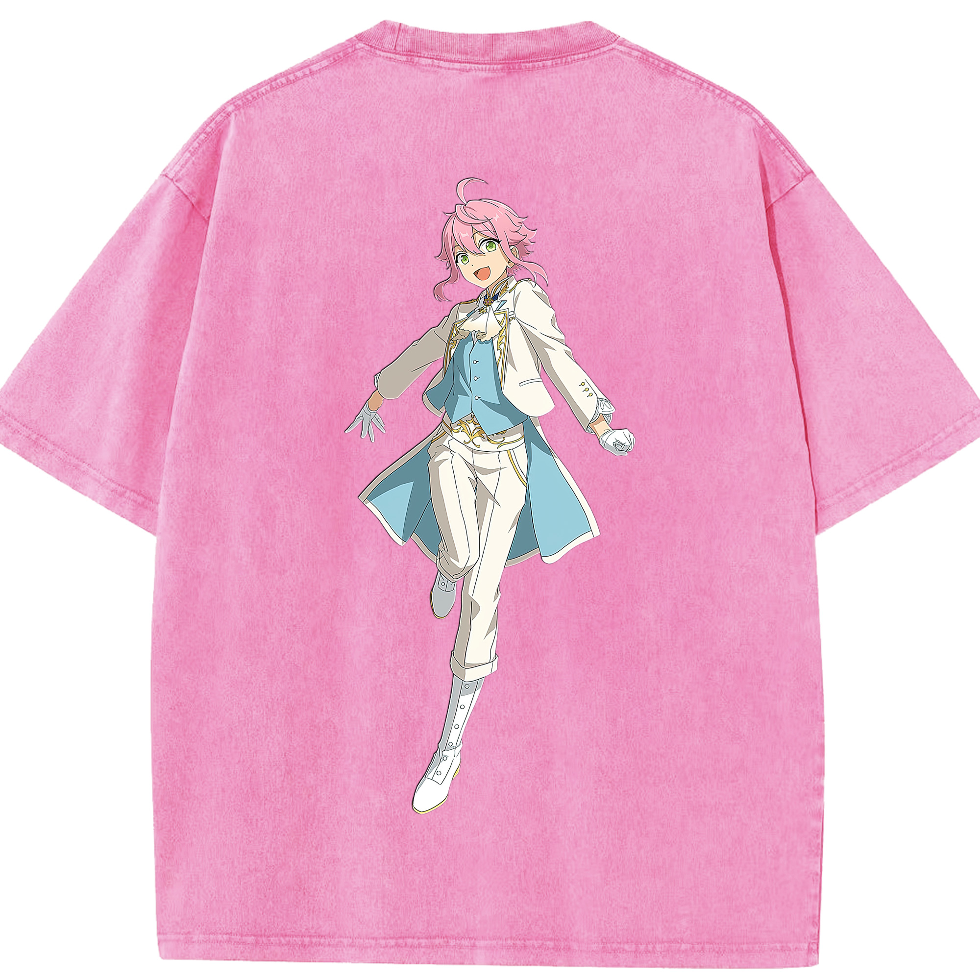 （画像用） あんさんぶるスターズ! Ensemble Stars 綿100% ヴィンテージ風 半袖Tシャツ（背面プリント）